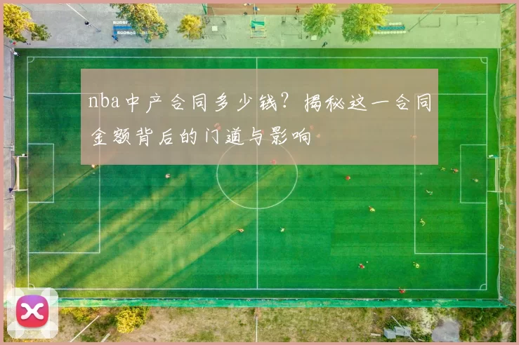 nba中产合同多少钱？揭秘这一合同金额背后的门道与影响