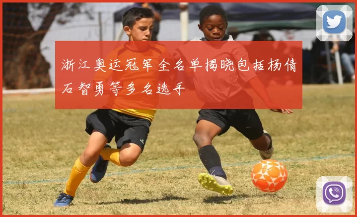 浙江奥运冠军全名单揭晓包括杨倩石智勇等多名选手